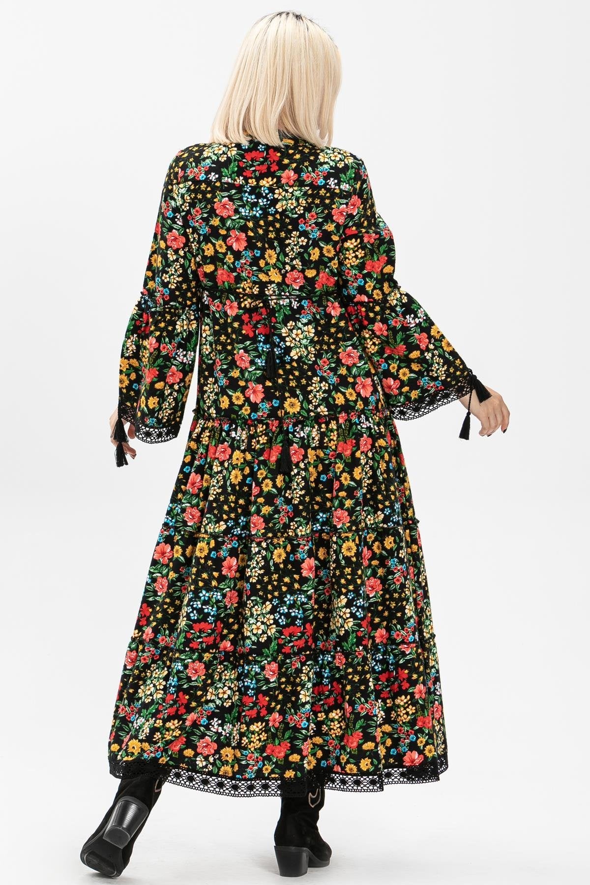 Design Floral 100% Cotton Flannel Dress