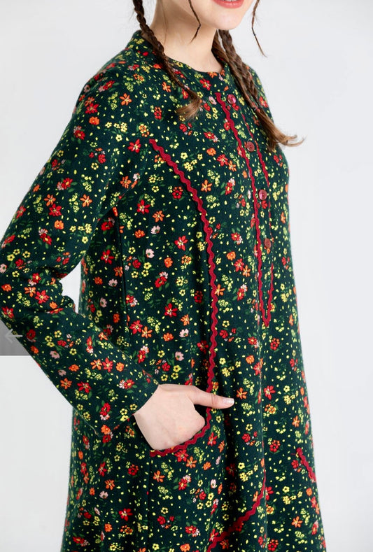 %100 Pamuk Cepli Pazen Elbise