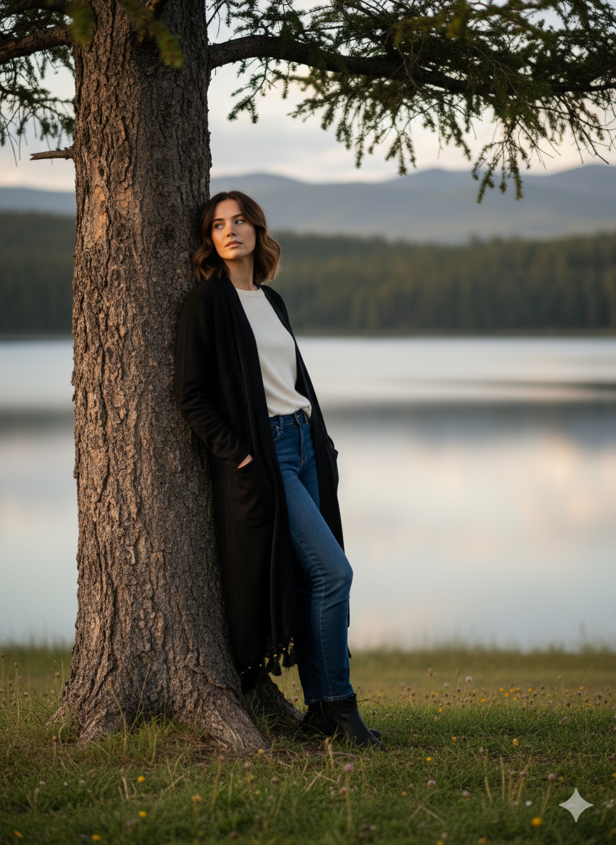 Boncuklu Tasarım Hırka