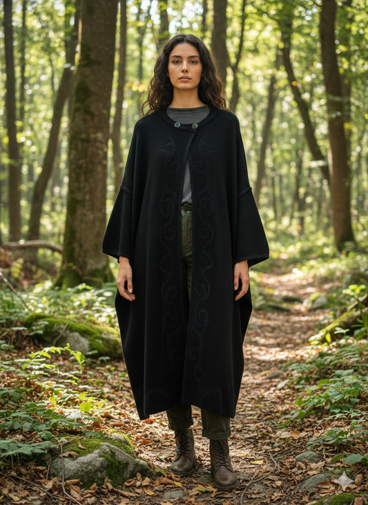 Dökümlü Yün Panço