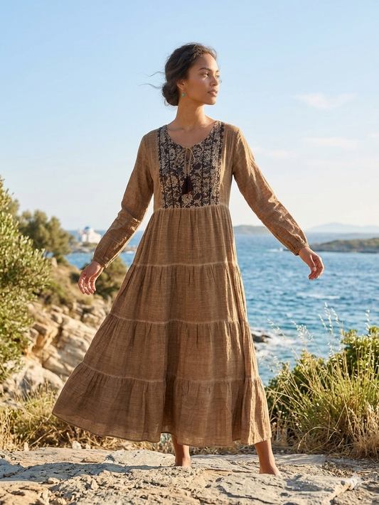 Tülbent Kumaş %100 Pamuk Elbise