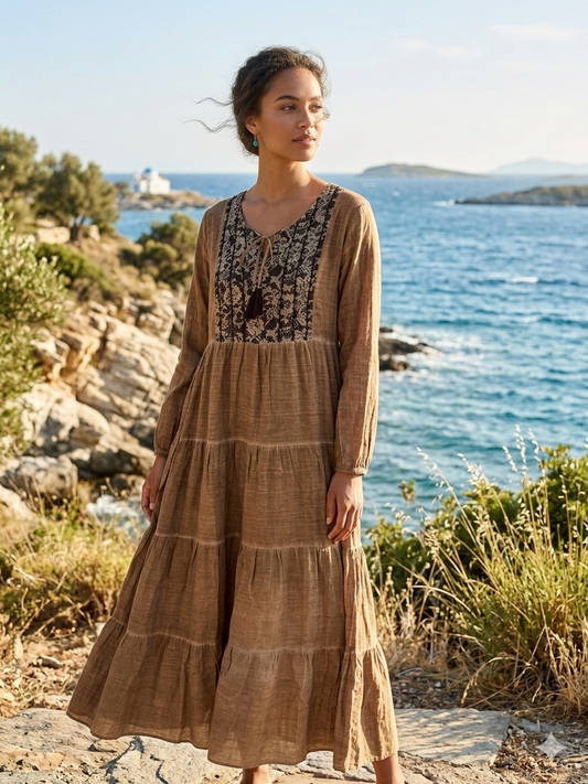 Tülbent Kumaş %100 Pamuk Elbise