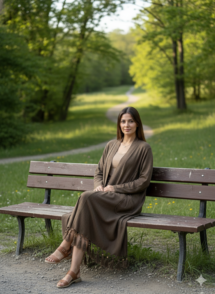 Boncuklu Tasarım Hırka