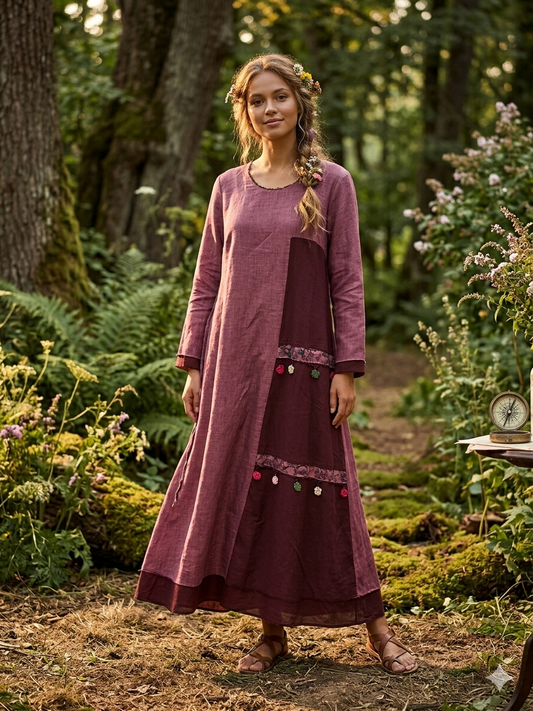 Oya İşlemeli %100 Pamuk Elbise