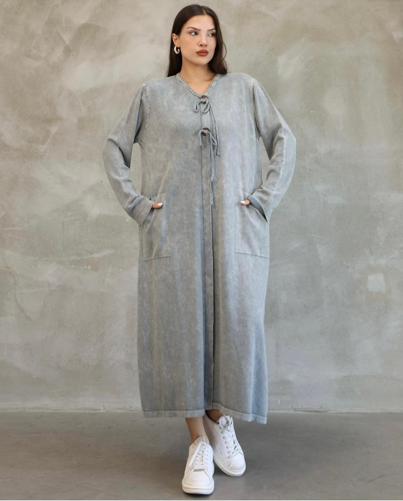 100% Cotton Dress-Tunic with Pocket Detail and Drawstring