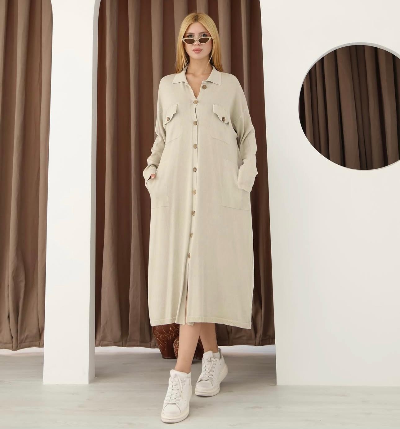 Buttoned 100% Cotton Cardigan