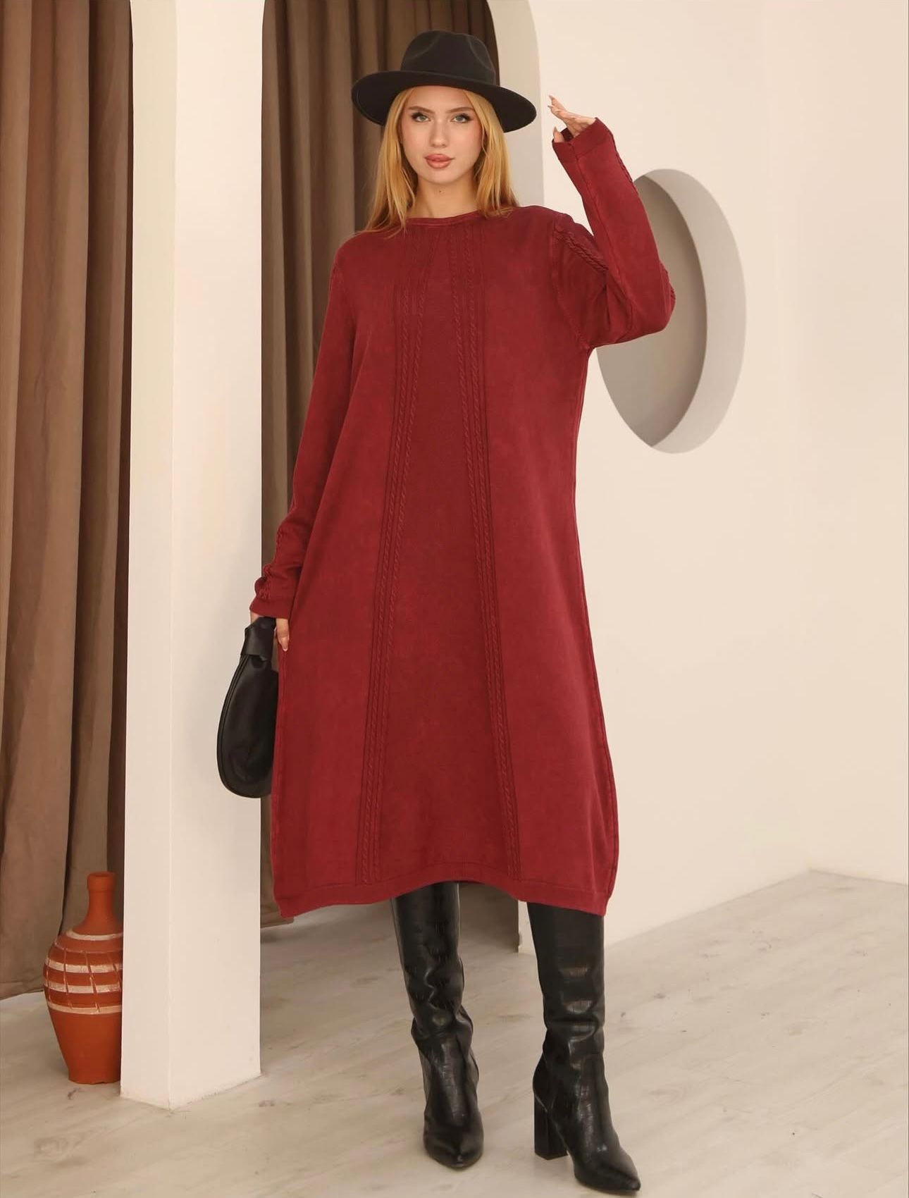 Sade Ara Boy %100 Pamuk Tunik