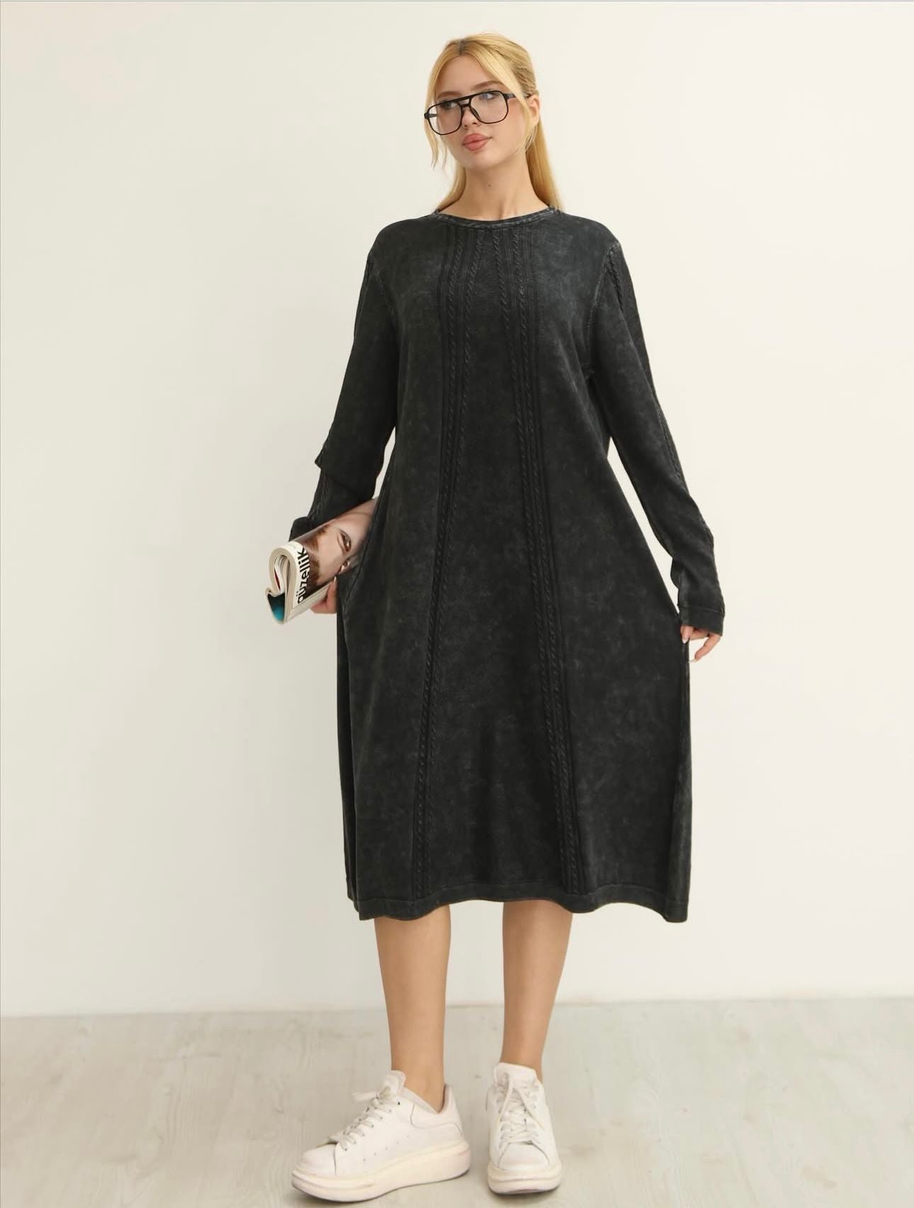 Sade Ara Boy %100 Pamuk Tunik