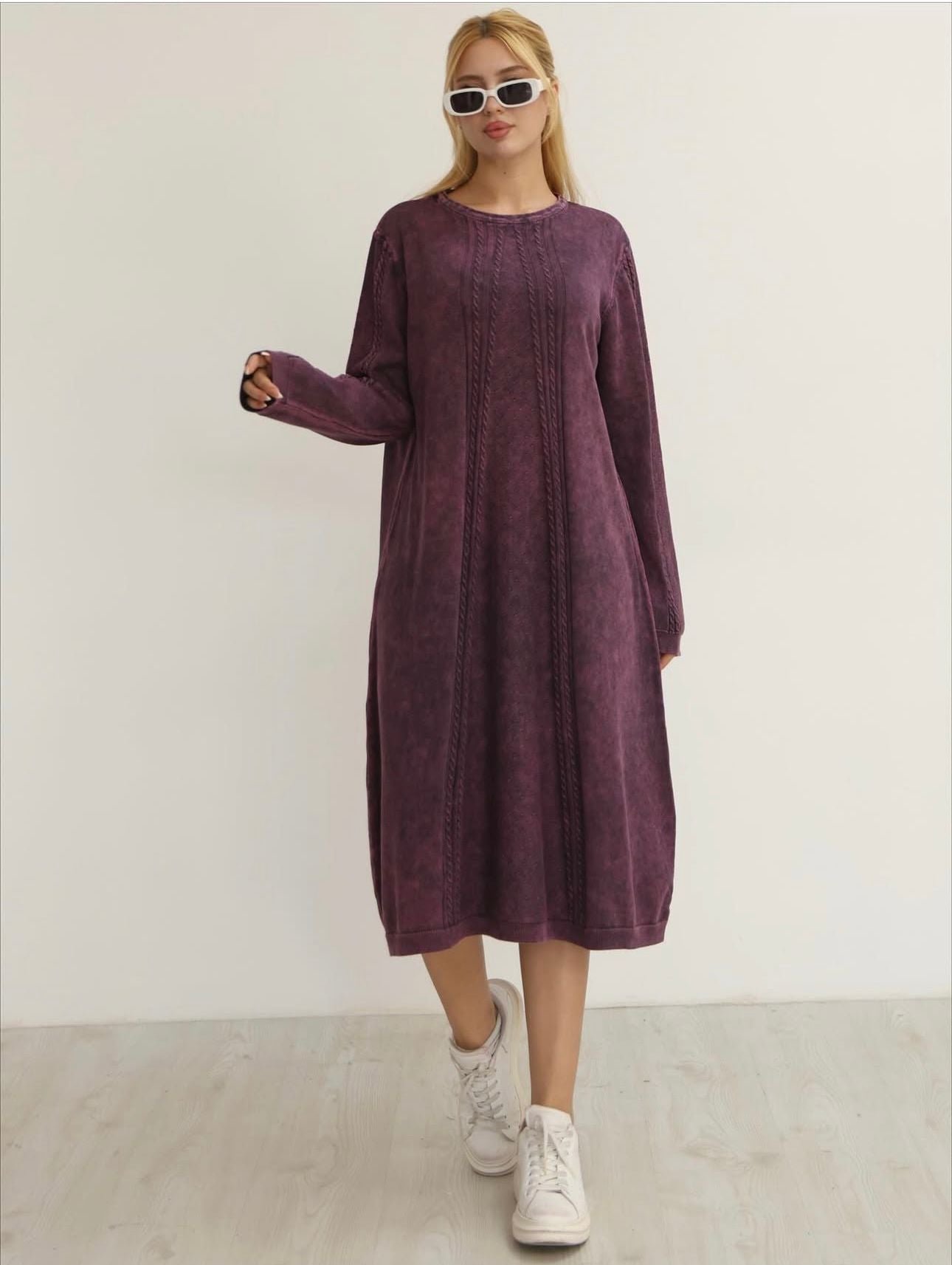 Sade Ara Boy %100 Pamuk Tunik