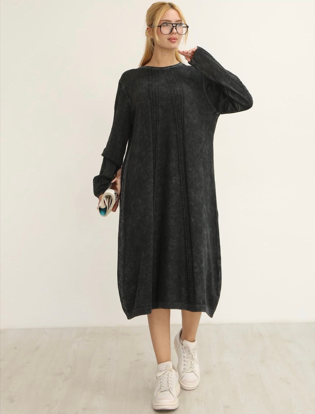 Sade Ara Boy %100 Pamuk Tunik