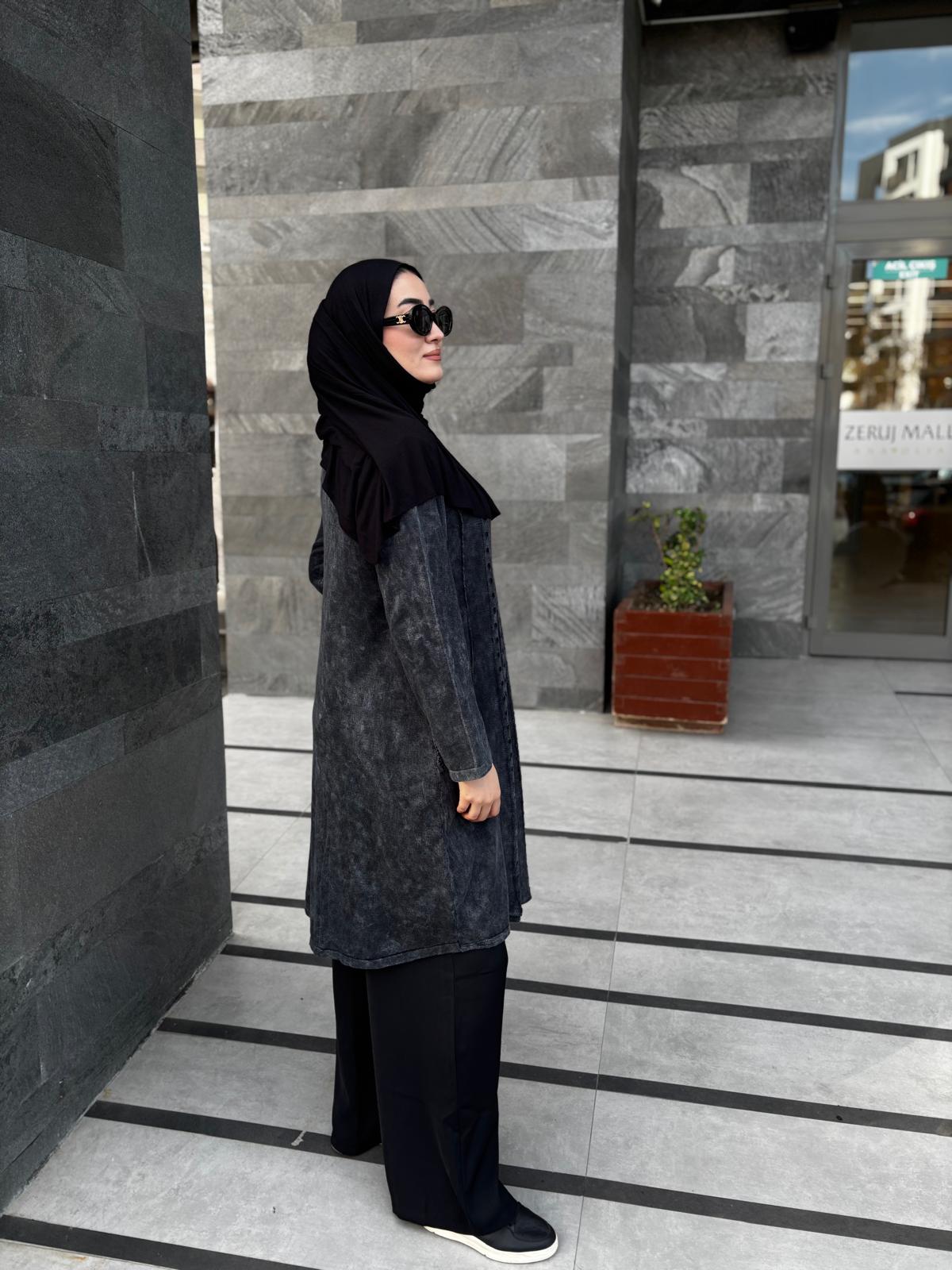 Güpür Detaylı %100 Pamuk Ara Boy Tunik