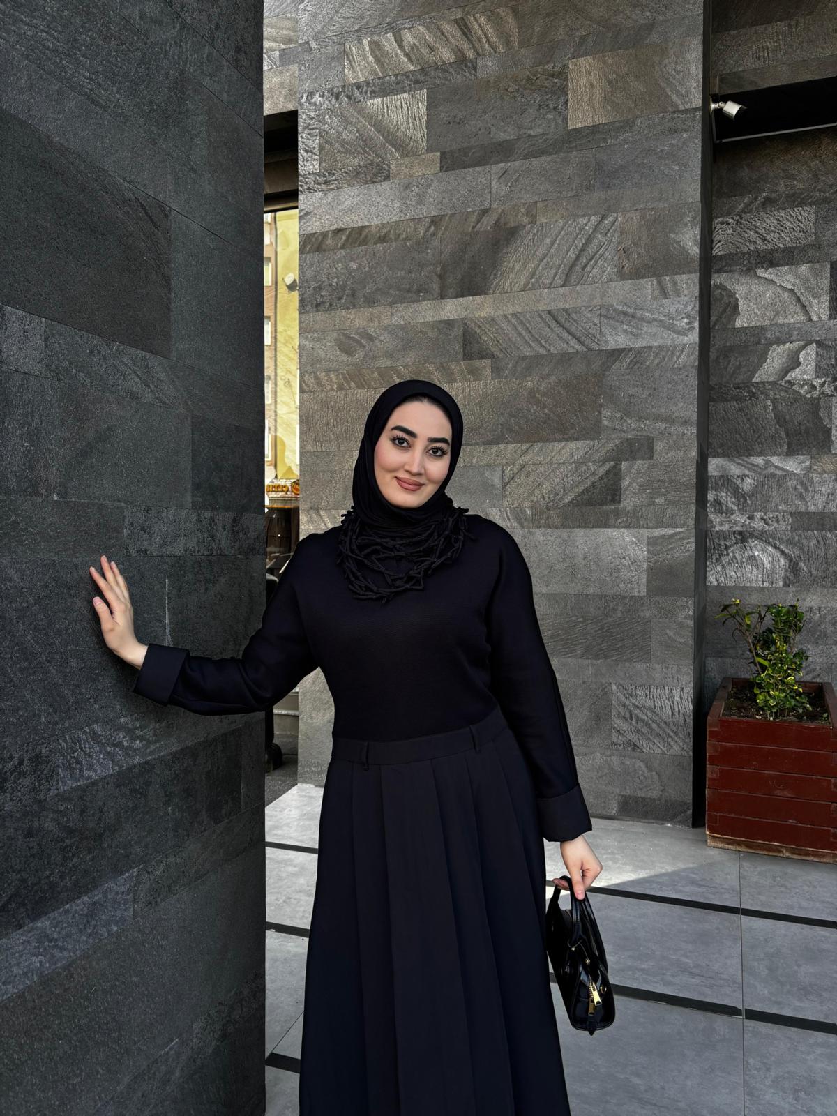 Pile Detaylı Tasarım Elbise