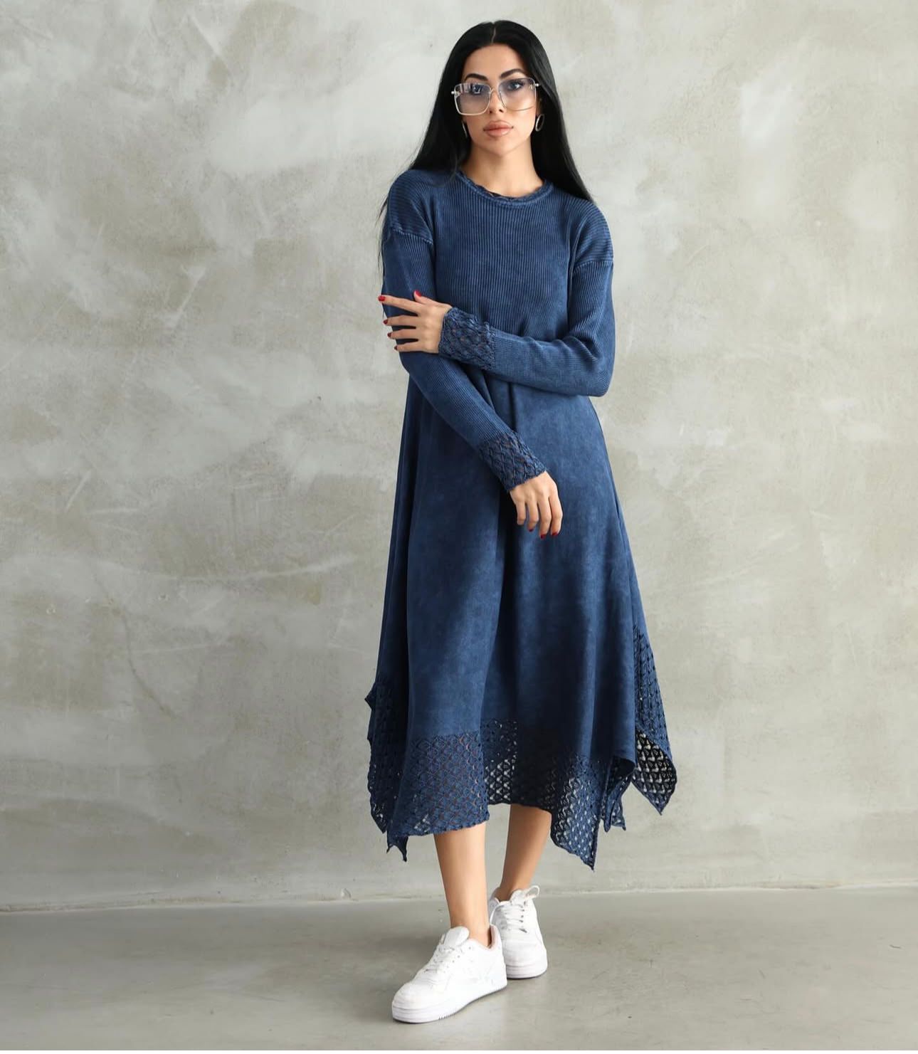 Asimetrik %100 Pamuk Tunik