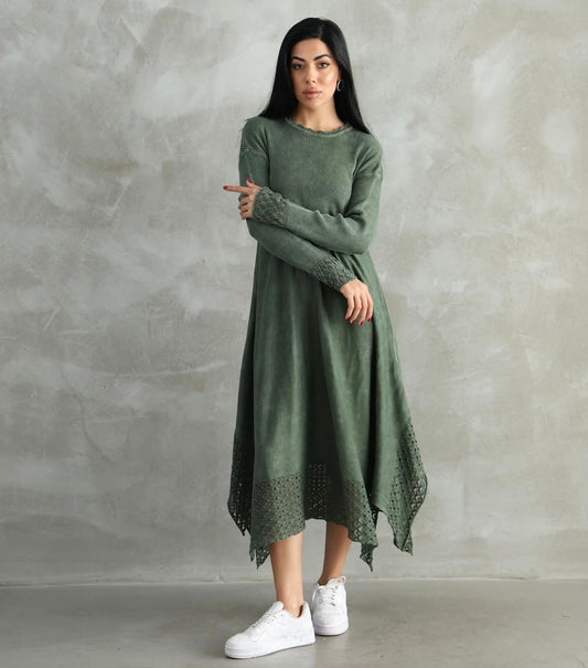 Asimetrik %100 Pamuk Tunik