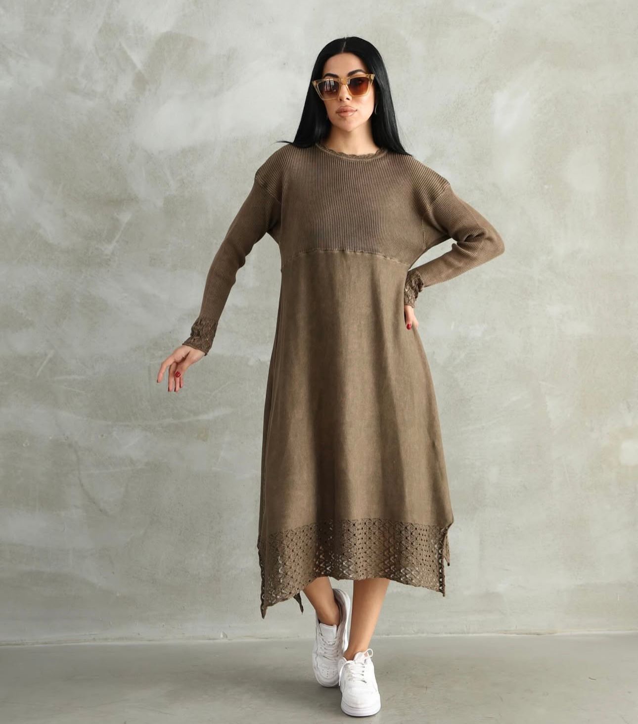 Asimetrik %100 Pamuk Tunik