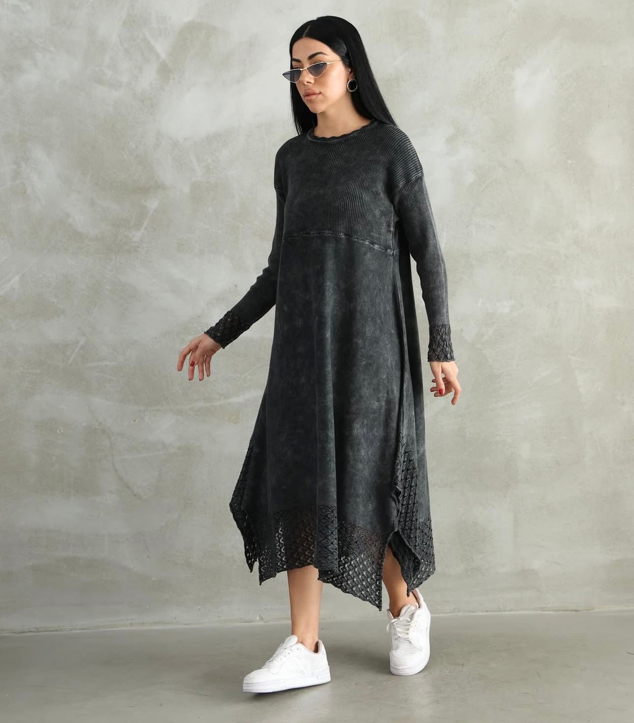 Asimetrik %100 Pamuk Tunik