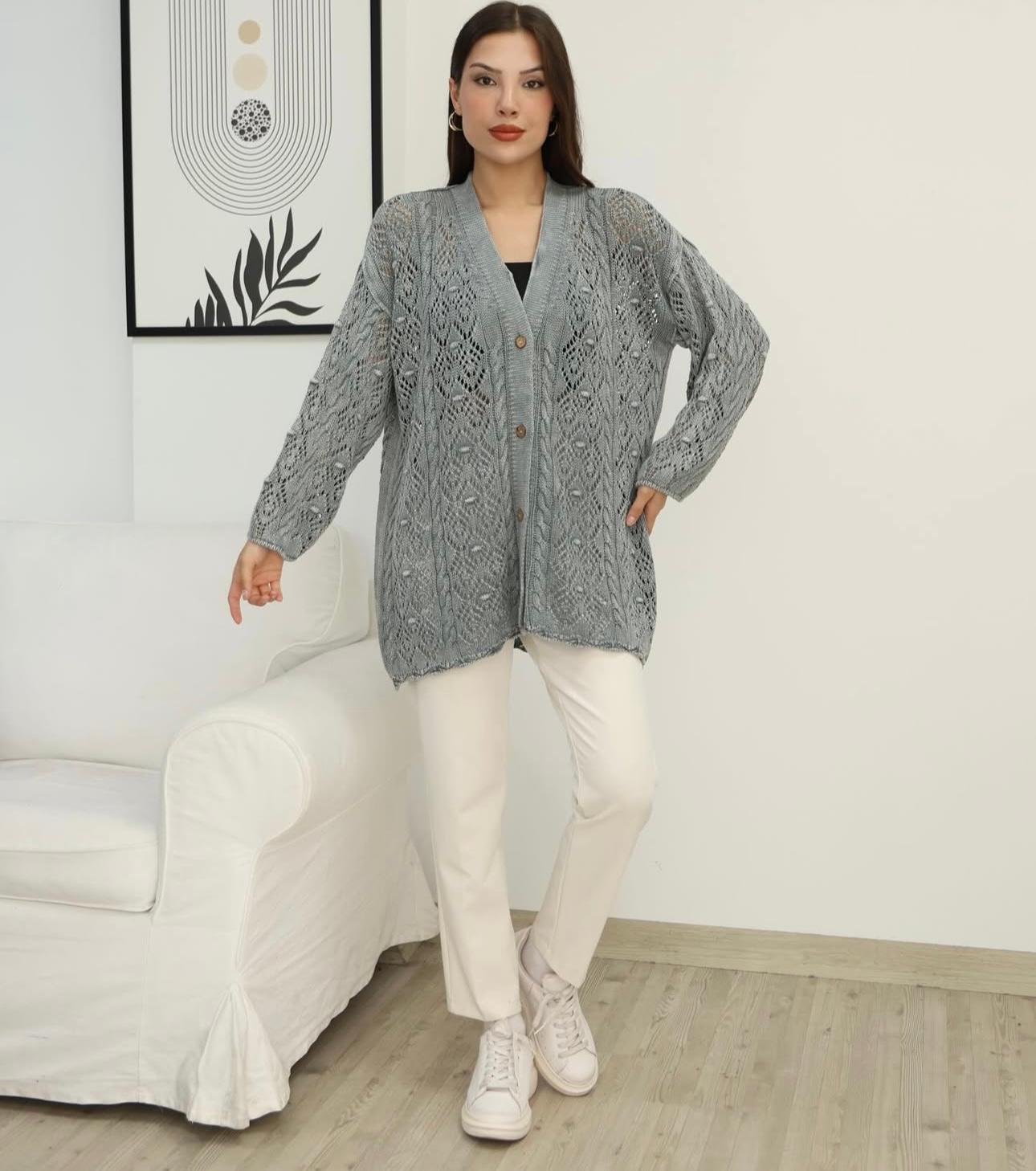 100% Cotton Cardigan with Patch Detail and Buttons