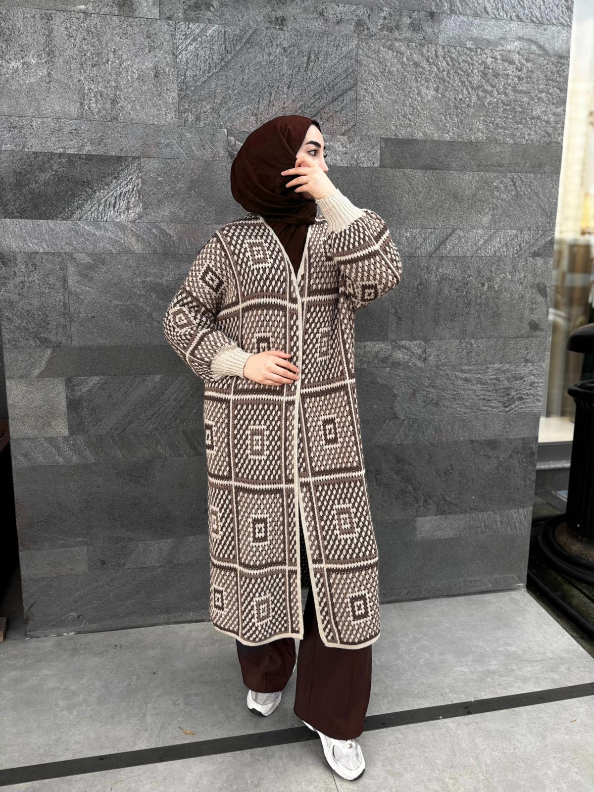 Dökümlü Salaş %100 Pamuk Hırka