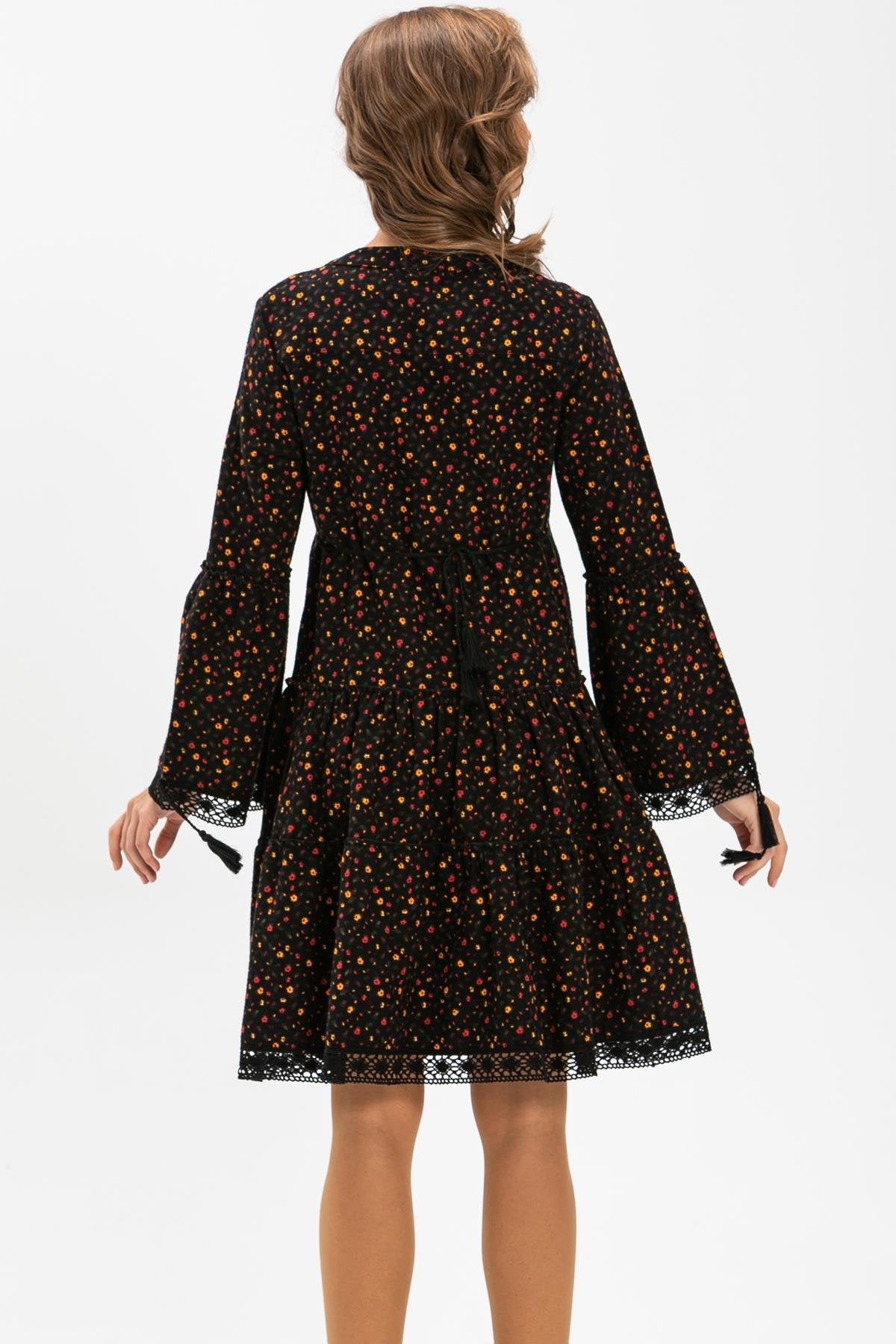 Ara Boy %100 Pamuk Pazen Elbise