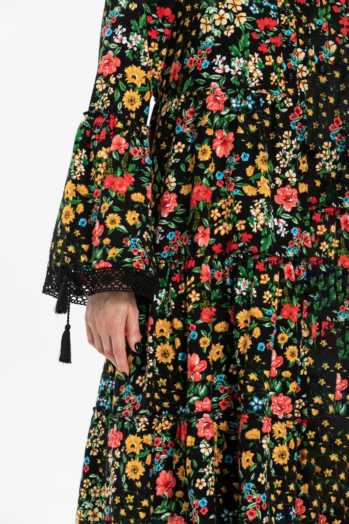 Design Floral 100% Cotton Flannel Dress