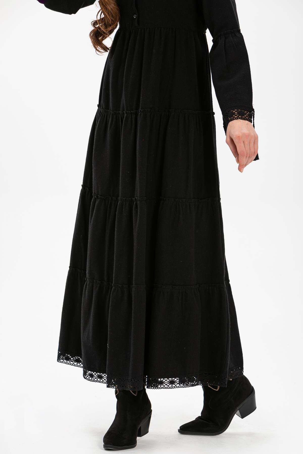 Plain 100% Cotton Flannel Dress